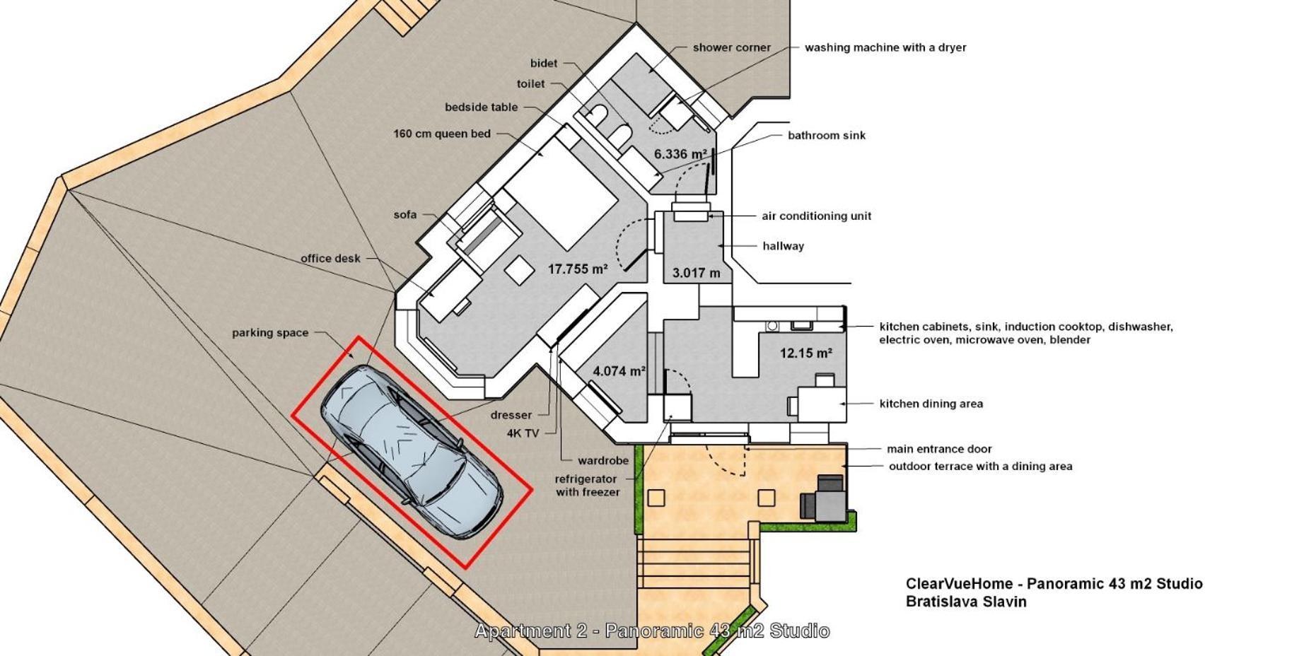Clearvuehome Apartments Bratislava Slavin Kültér fotó